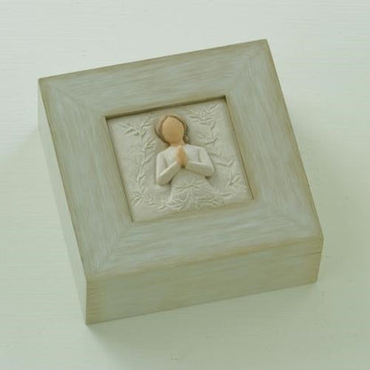 A Tree, a Prayer Memory Box as a memorial keepsake box for treasured mementos