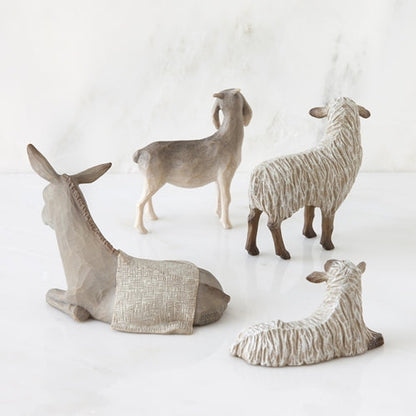 Willow Tree Sheltering Animals for the Holy Family Nativity display piece