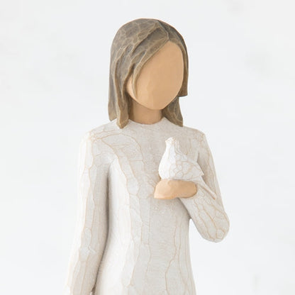 With Sympathy figurine as a comfort and remembrance keepsake gift