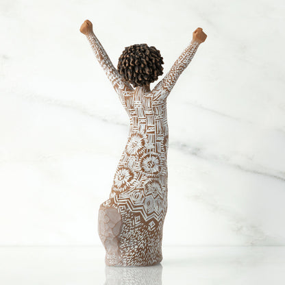 Courageous Joy figurine as a meaningful strength and heritage keepsake gift
