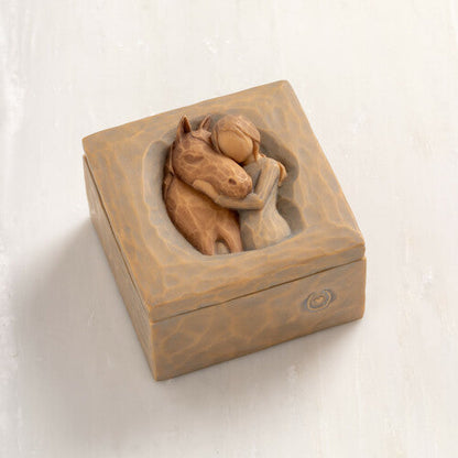 Quiet Strength Keepsake Box detail as a support and appreciation memory gift