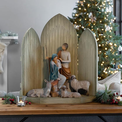 Christmas Story Sanctuary – Nativity Display Backdrop detail view for meaningful Christmas keepsake display